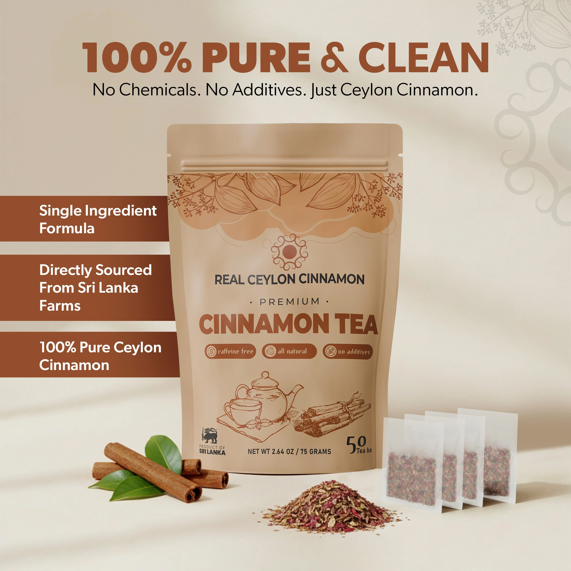 Ceylon Cinnamon Tea Bags - Image 3